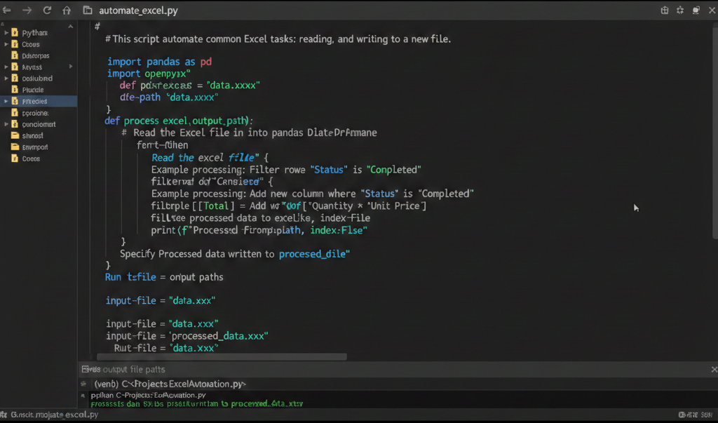 Python automation code example